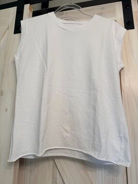 NWT Frank & Eileen M white muscle tee tank new never worn